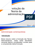 Evolução Da Teoria Da Administraçao