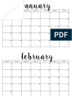 Free Printable Calendar 2016