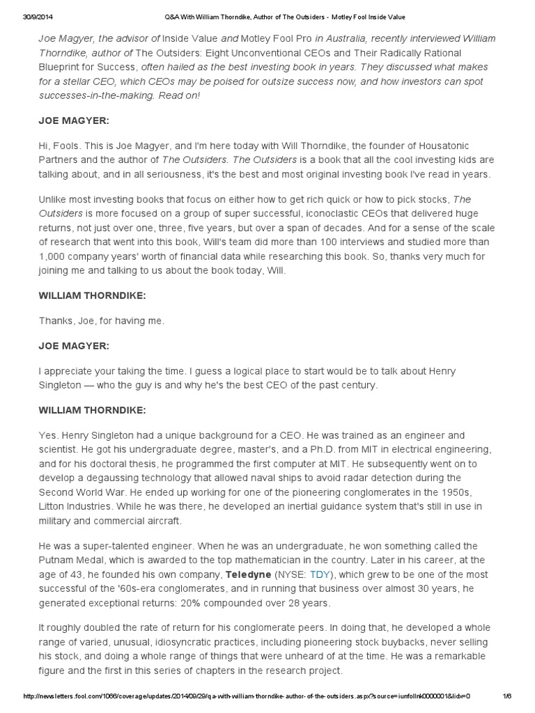 Case study 2 the outsider image