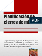 Planificación de Cierres de Minas