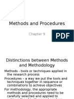 Methods and Procedures Chapter
