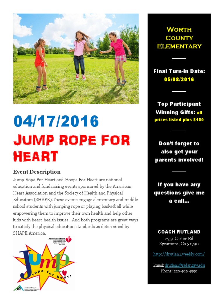 Jump Rope for Heart: Kids' Event | PDF