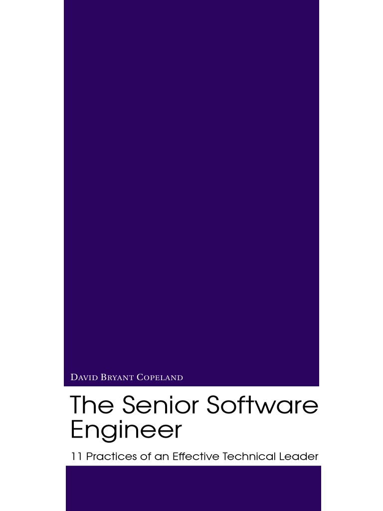 The Senior Software Engineer | PDF | Software Bug | Test Driven Development