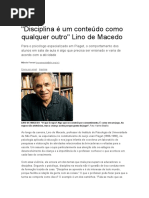 Disciplina é Um Conteúdo Como Qualquer Outro