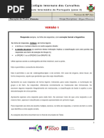Teste Intermédio Port. 12º Ano 2016