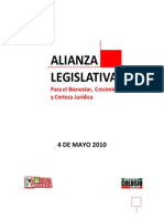 Proyecto de la Alianza Legistlativa Puebla Gana.