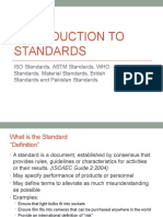 Introduction To Standards