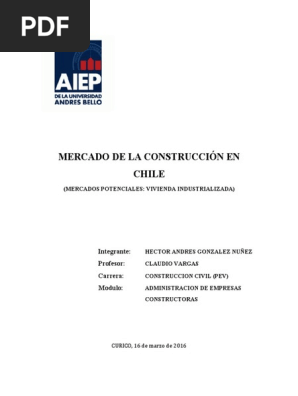 Informe Administracion De Empresas Constructoras Salario Mercado Economia