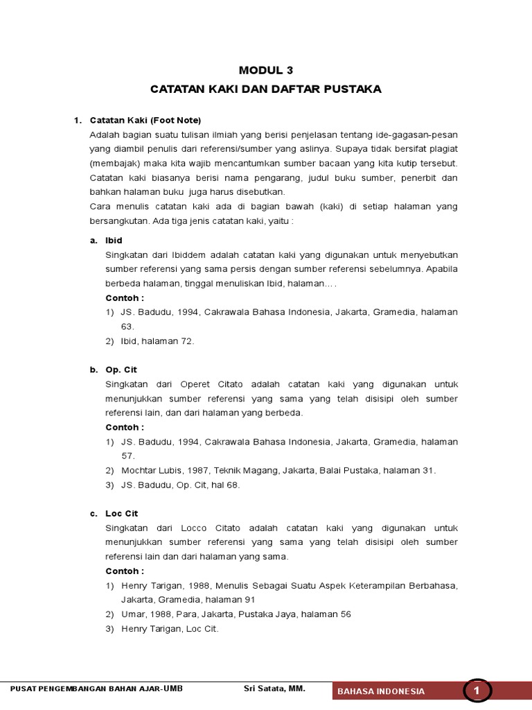 Contoh Daftar Pustaka Ibid - Simak Gambar Berikut