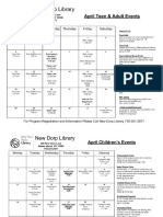 April Calendar 2016