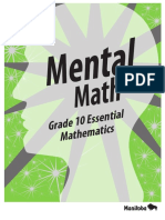 Mental Math Grade 10