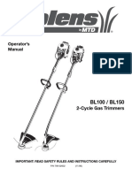 Bolens BL100 Operator Manual