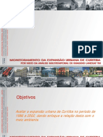 Monitoramento da expansão urbana de Curitiba