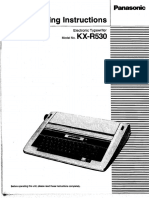 KX-R530 Operating Instructions