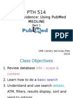 Finding Evidence: Using Pubmed Medline: Une Library Services /feb 2016