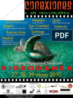 Cartel INTERCONEXIONES muestra de VIDEODANZA