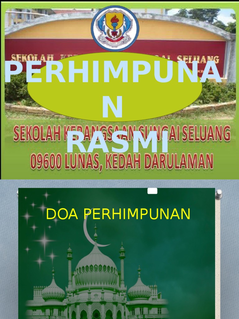 Contoh Slide Bagi Perhimpunan Rasmi Sekolah | PDF