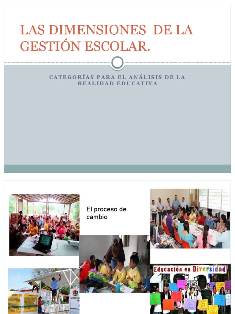 Las Dimensiones de La Gestión Escolar | PDF | Planificación | Evaluación