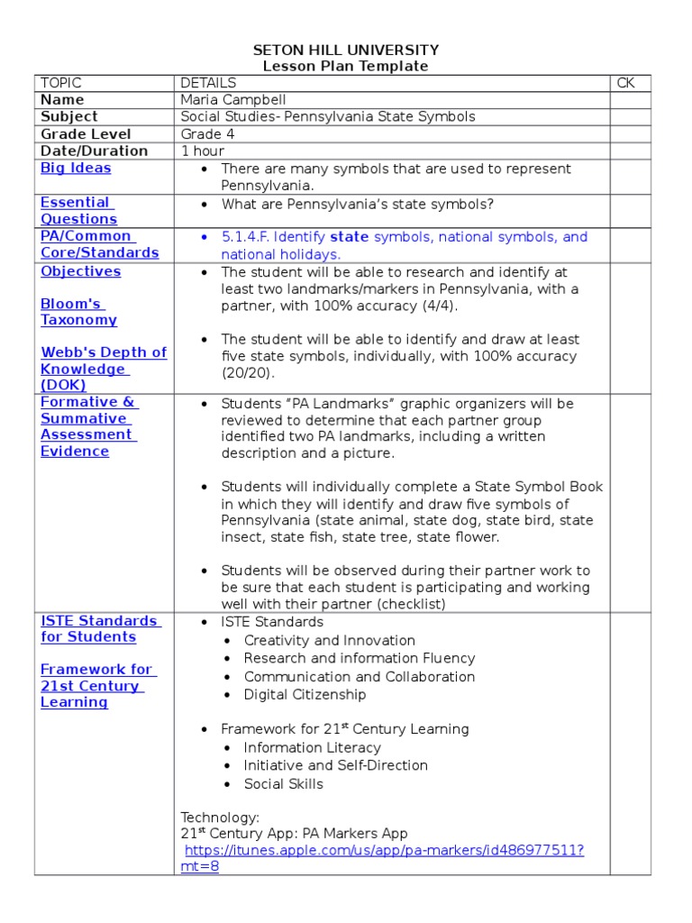 Sslessonplan 3 | PDF | Homework | Classroom