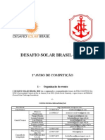 Desafio Solar  Brasil 2010 - 1o Aviso de Competicao 