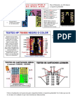 Teste de Cartuchos Jato de Tinta
