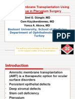 Amniotic Membrane Transplantation Using Fibrin Glue in Pterygium Surgery