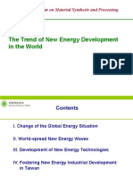 The Trend of New Energy Development in The World: International Seminar On Material Synthesis and Processing