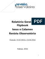 Relatório Issuu - Calameo