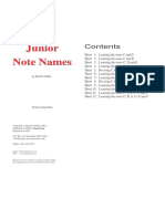 Junior Note Names: by Beatrice Wilder