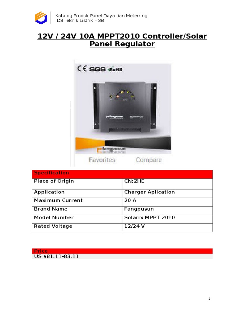 Katalog Panel Daya dan Kontrol Elektrik | PDF