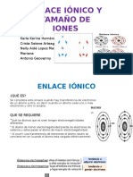 Enlace Ionico y Tamaño de Iones