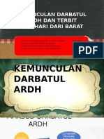 Kemunculan Darbatul Ardh Dan Terbit Matahari Dari Barat