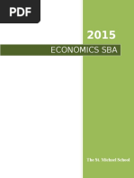 Economics Sba Guideline