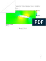 Hydrofoil Material Used: Titanium: Flow Simulation of Hydrofoil With An Angle of Attack 7 Degrees