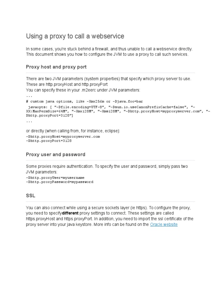 JVM Proxy Setup for Firewalled Access | PDF | Teaching Methods & Materials