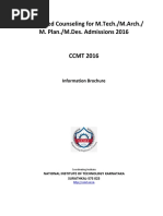 CCMT 2016 Info Brochure