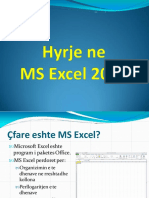 Hyrje Në Excel