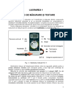 Lucrarea 1 Tehnica Masurarii Si Testarii