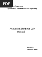 Numerical Methods-Lab-Manual