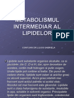 METABOLISMUL INTERMEDIAR AL LIPIDELOR.ppt