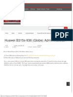 Huawei B315s-936 (Globe) Admin Access Blogmytuts