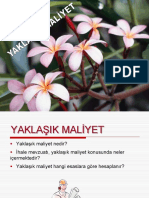 Yaklasik Maliyet