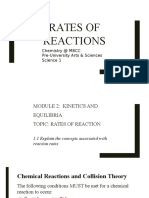 Rates of Reactions