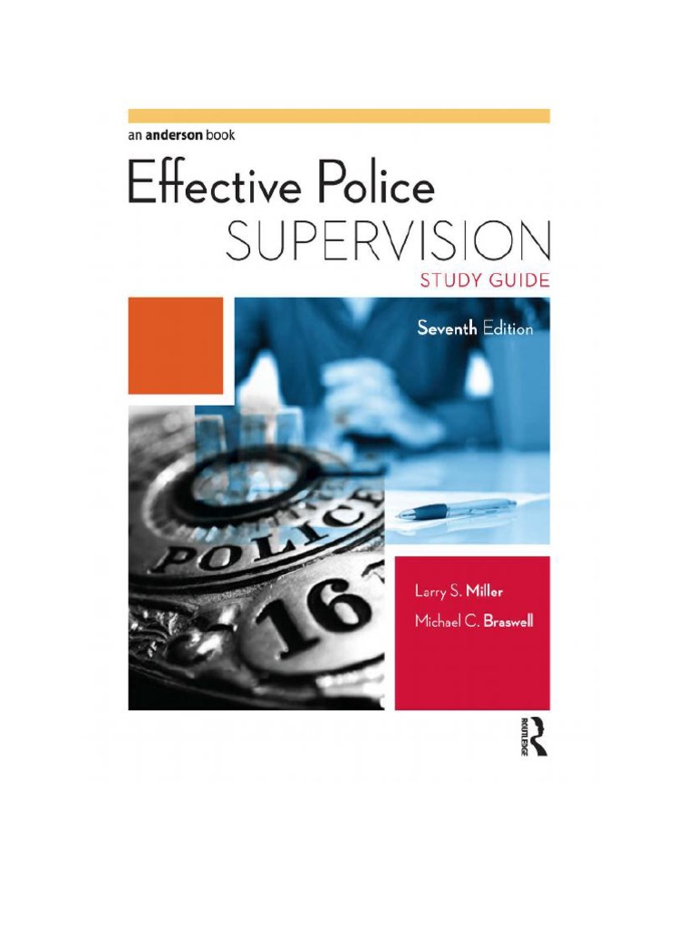Effective Police Supervision Study Guide | PDF