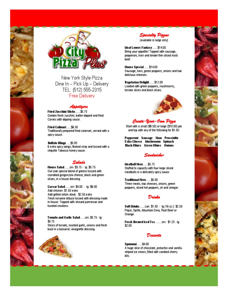 Italian Restaurant Menu PDF | PDF | Sausage | Salad