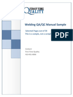 Welding Quality Manual Sample