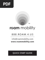 Download Roam Mobility Quick Start Guide by Roam Mobility SN30951965 doc pdf