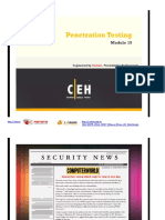 CEHv7 Module 19 Penetration Testing