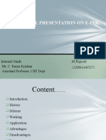 Technical Presentation On E-Ink: Internal Guide Mr. C. Rama Krishna Assistant Professor, CSE Dept