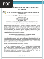 A Contribuição Da Psicopedagogia Na Superação Dos Desafios Registrados Na Educação Infantil